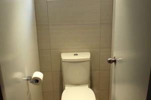 tiled toilet