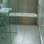 Contemporary bathroom renovation Whangarei including tiled walk in shower.