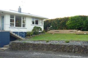 timber deck front of house