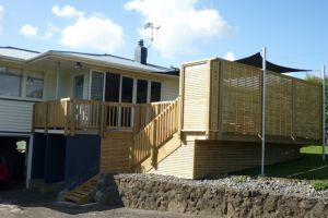 decking and privacy screening