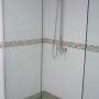 tiled shower