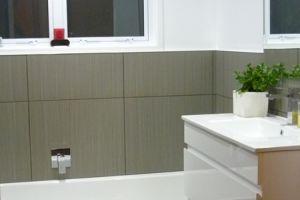 modern tiled bathroom