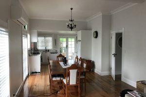 new kitchen and wooden floors