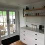 new kitchen and wooden floors