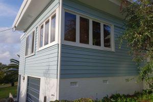 Exterior weatherboard maintenance and painting.  The clients were delighted with their colour choice and so were we! It compliments the character of the house perfectly