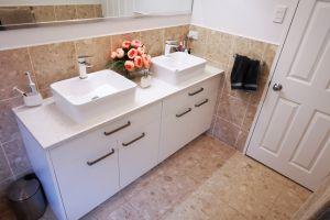 double basin vanity installation whangarei