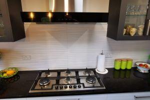 white tile textured splashback whangarei