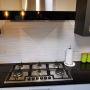 white tile textured splashback whangarei