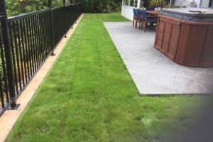 no retaining wall and handrail